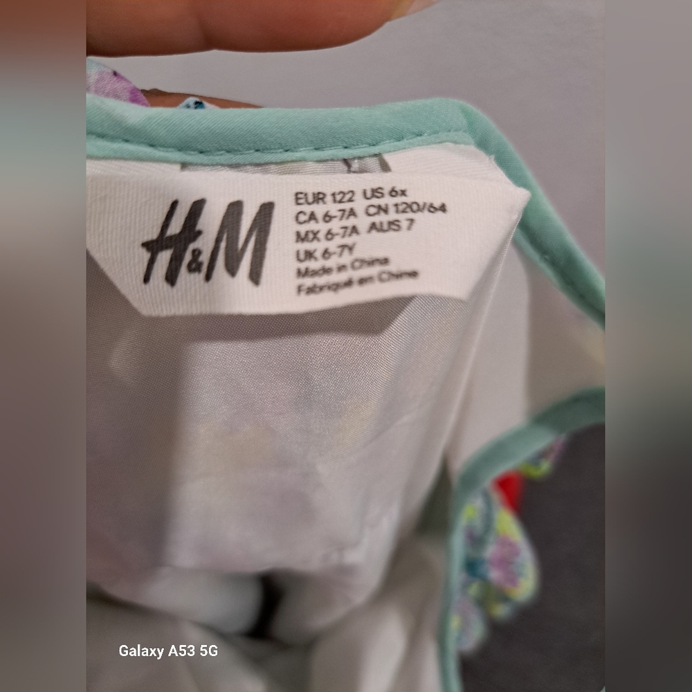 H&M Green and Blue Casual Dress - Picture 2 of 3